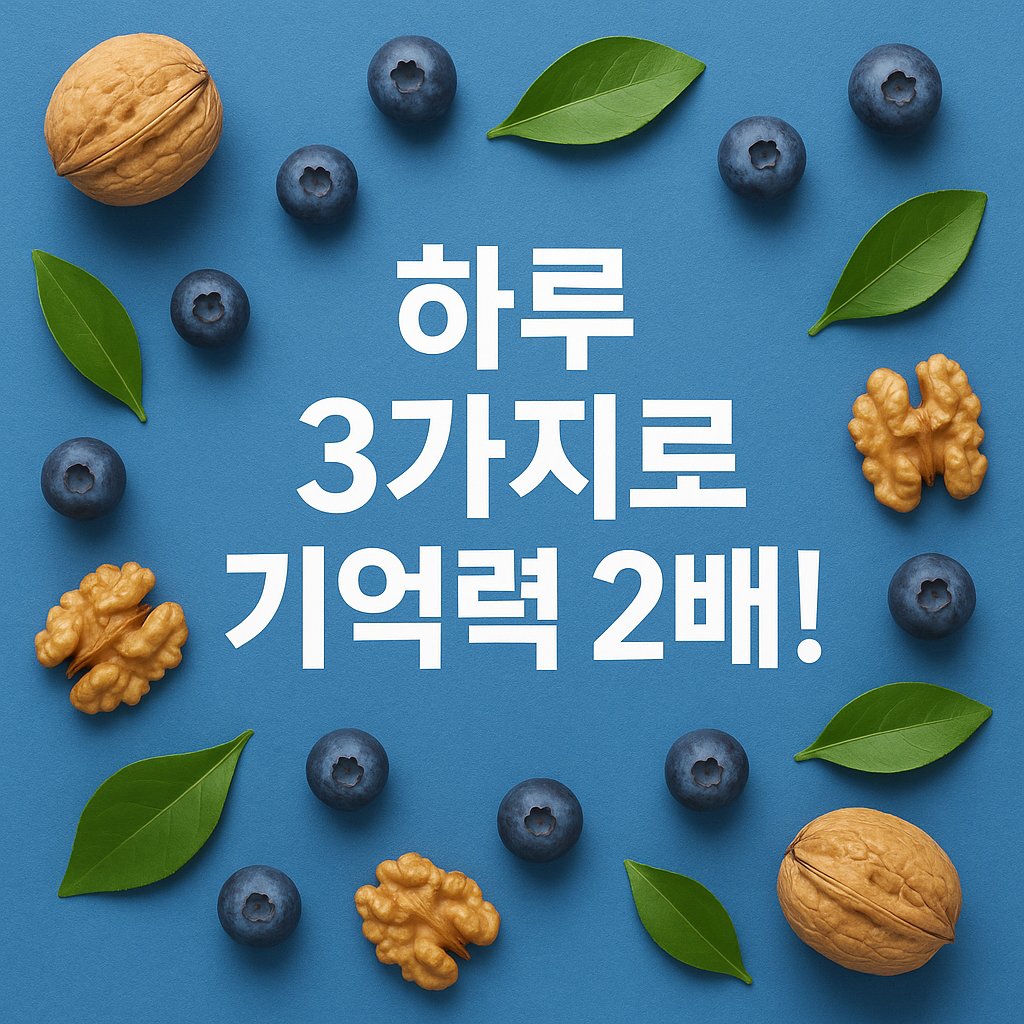 하루 3가지로 기억력 두배