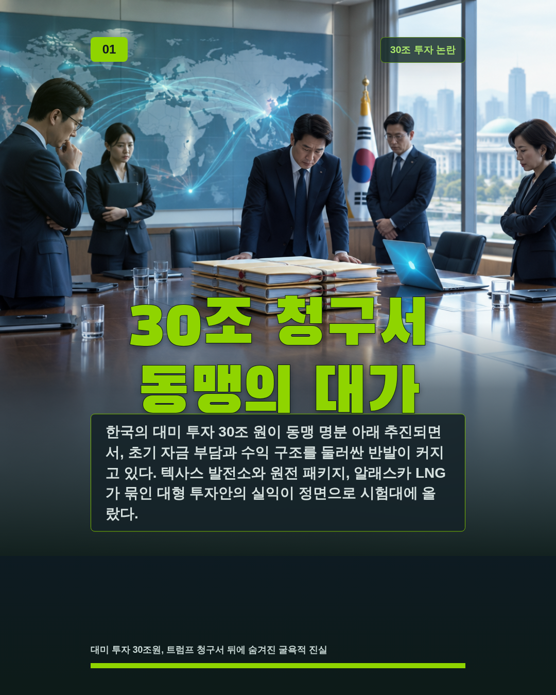30조 청구서 동맹의 대가