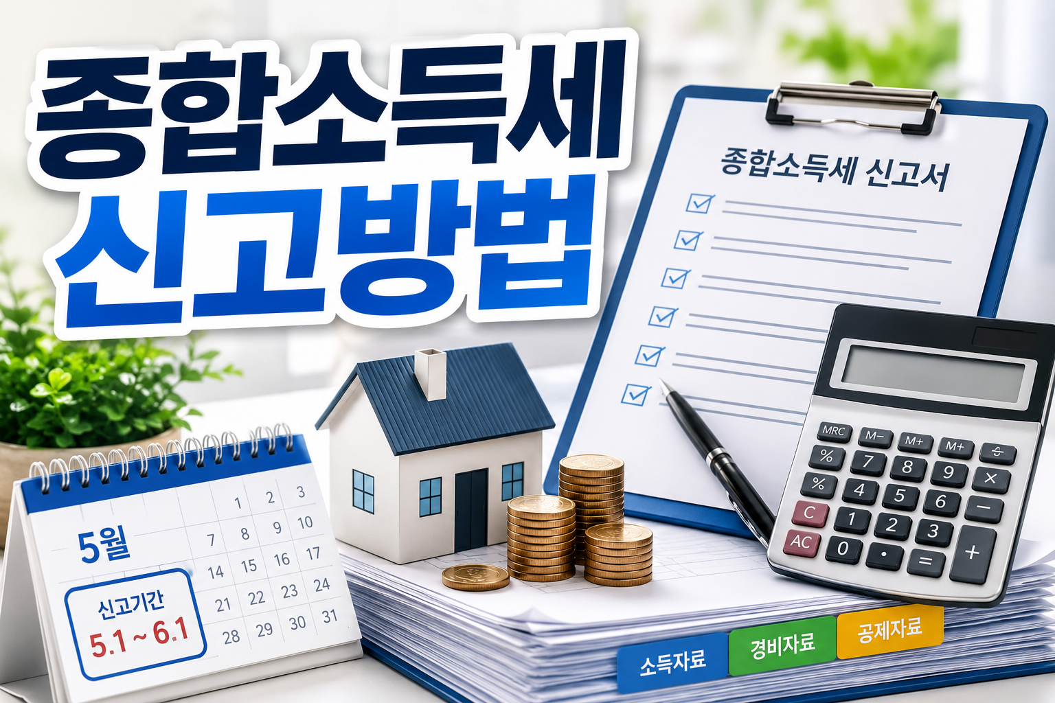 종합소득세 신고방법 총정리|신고기간·준비서류·절세 꿀팁 한눈에 관련 사진