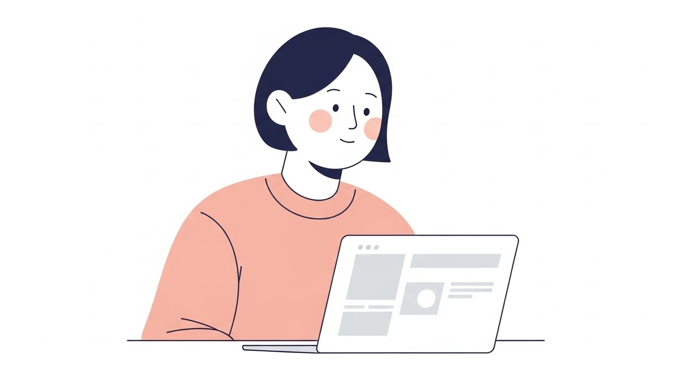 구인구직사이트를 처음 탐색하는 청년의 모습, 다양한 플랫폼을 비교해야 합니다.