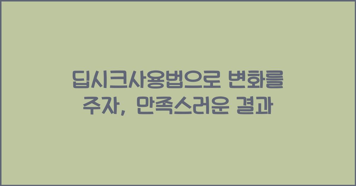 딥시크사용법