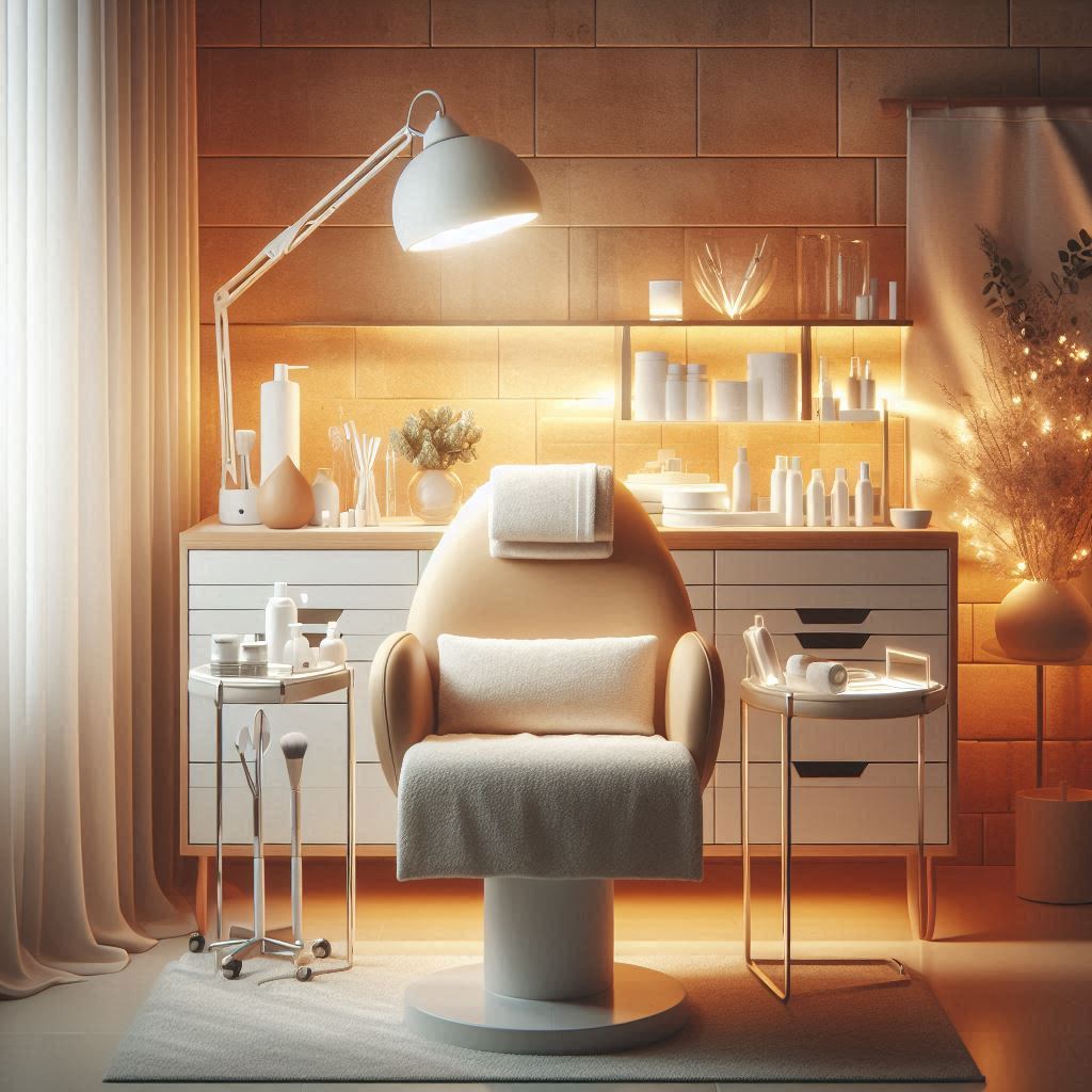 피부,체형관리 샵 배경