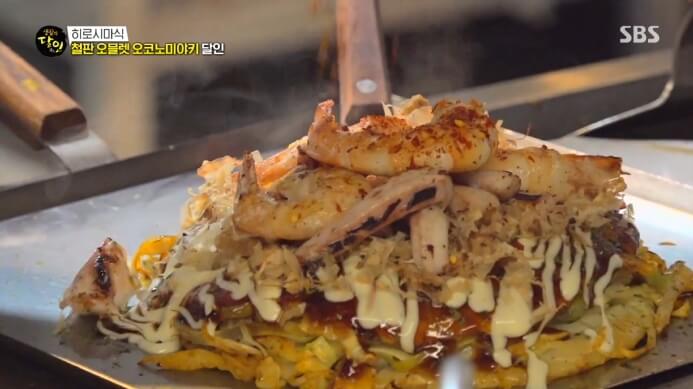 생활의달인-히로시마식-철판-오코노미야끼
