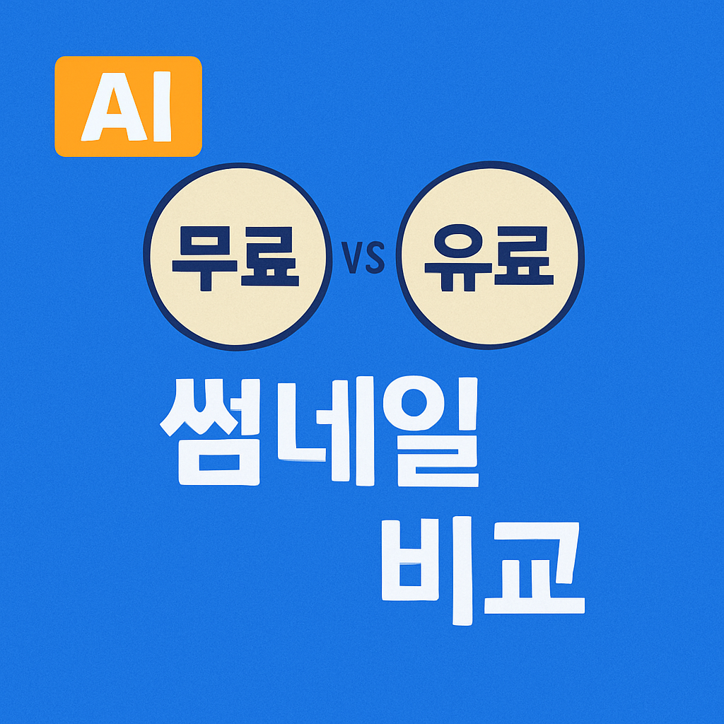 무료 vs 유료 썸네일 제작 도구, 어떤 게 더 좋을까?