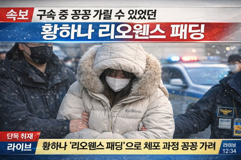 황하나 구속복 완벽 커버, 릭오웬스 패딩의 비밀