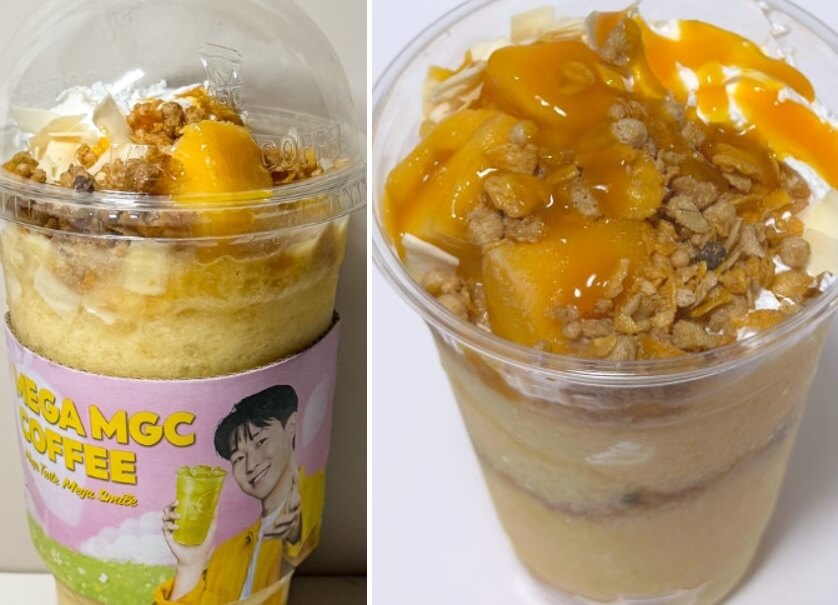 메가커피-망빙파르페-망고빙수-가격,칼로리