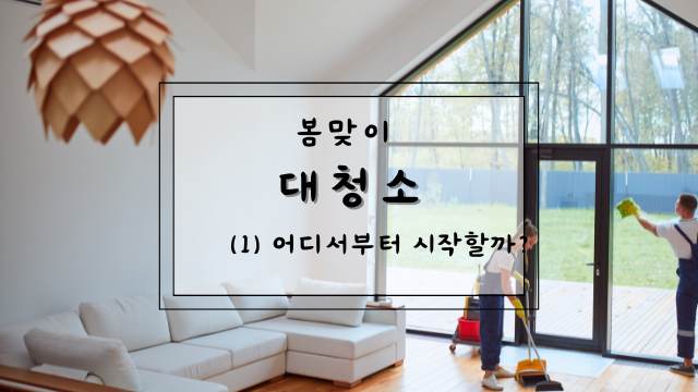 봄맞이 대청소