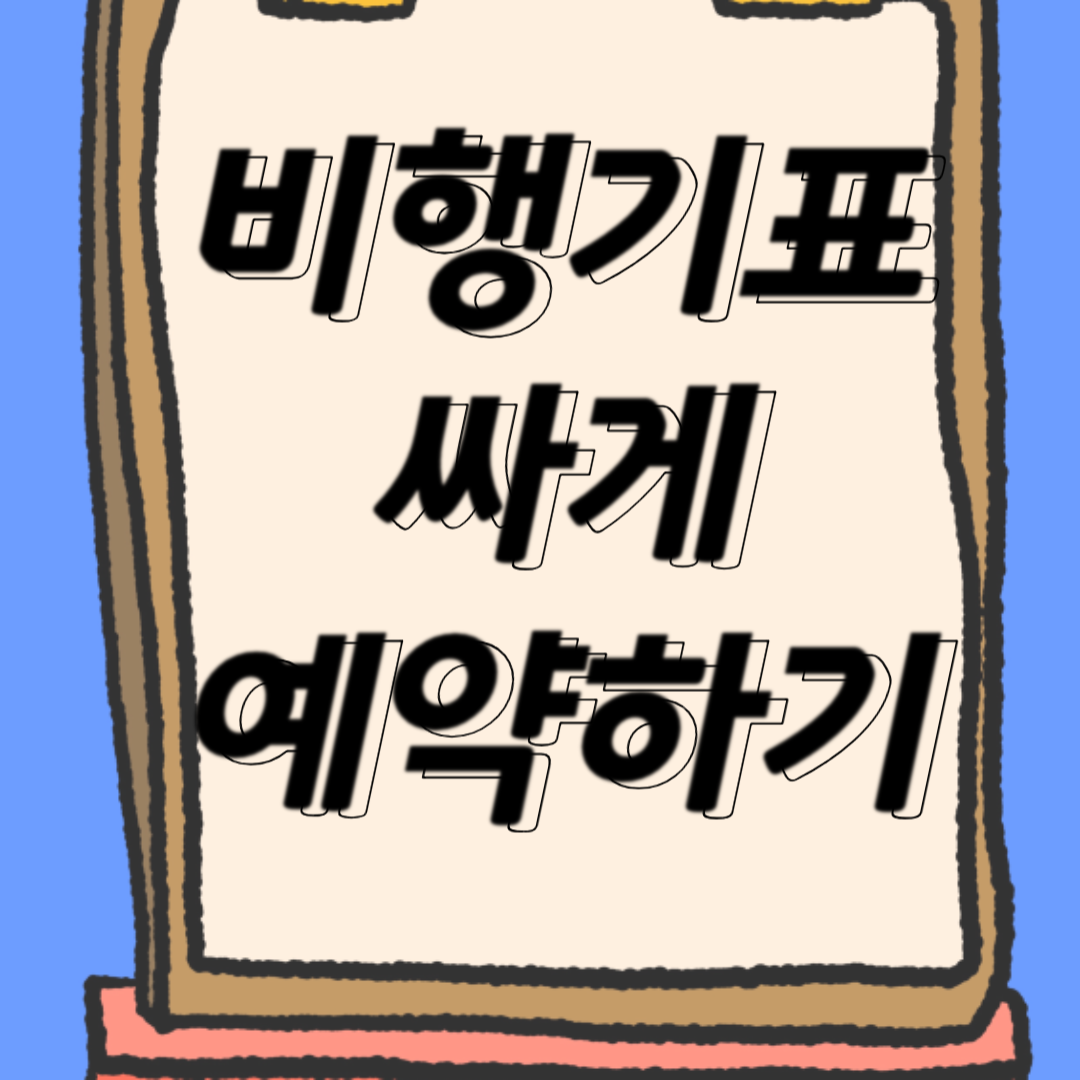 비행기표 싸게 예약하기