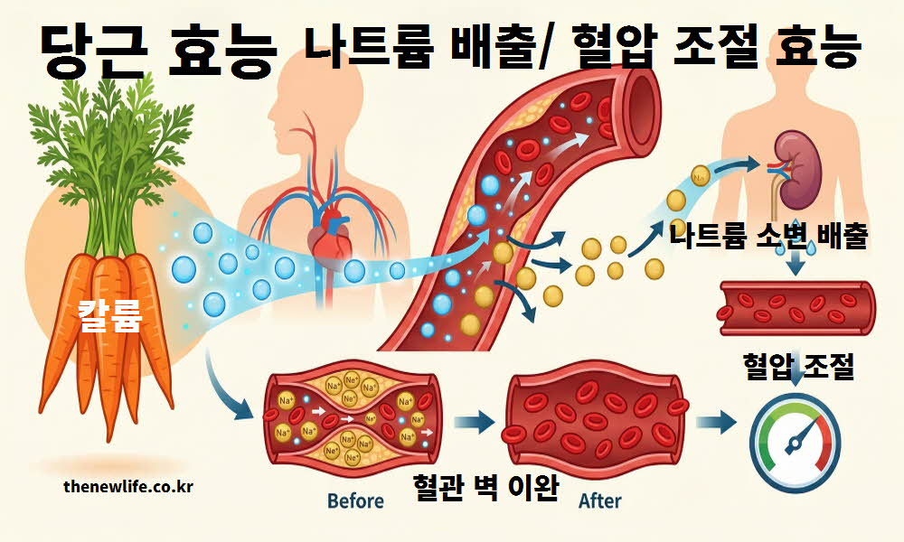 당근 효능 나트륨 배출 혈압 조절