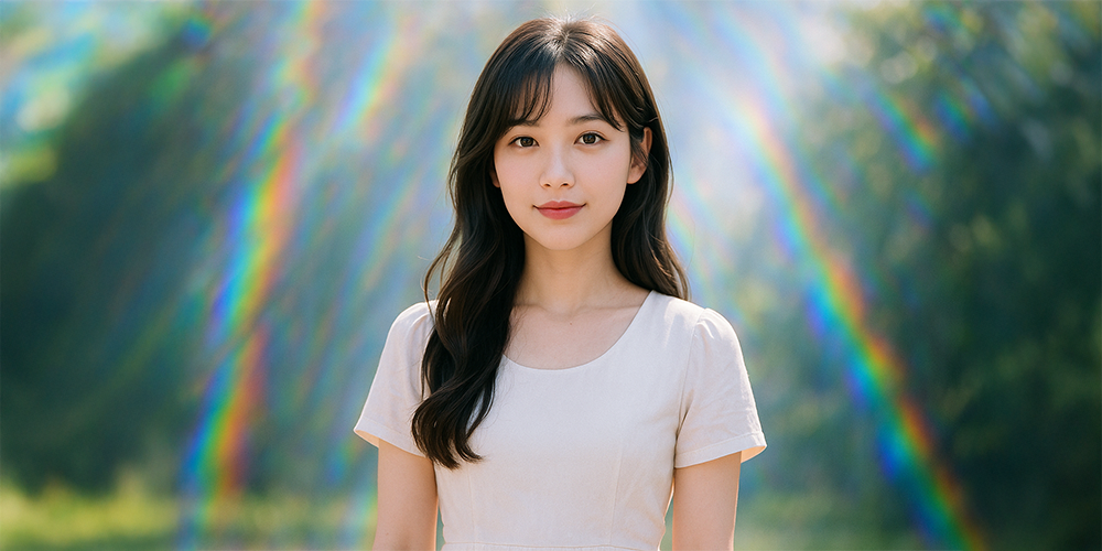 꿈속에서 신비로운 빛 에 둘러싸여있는 사람