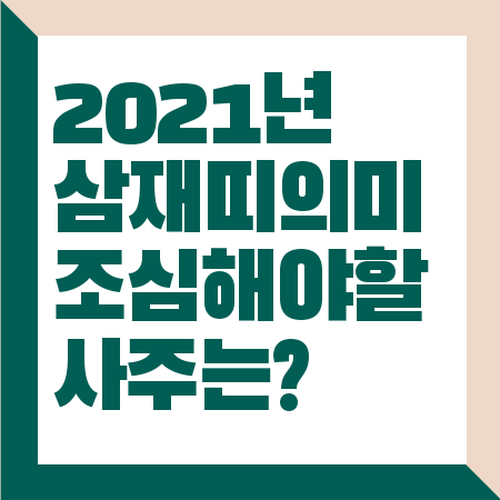 2021년 삼재띠 의미