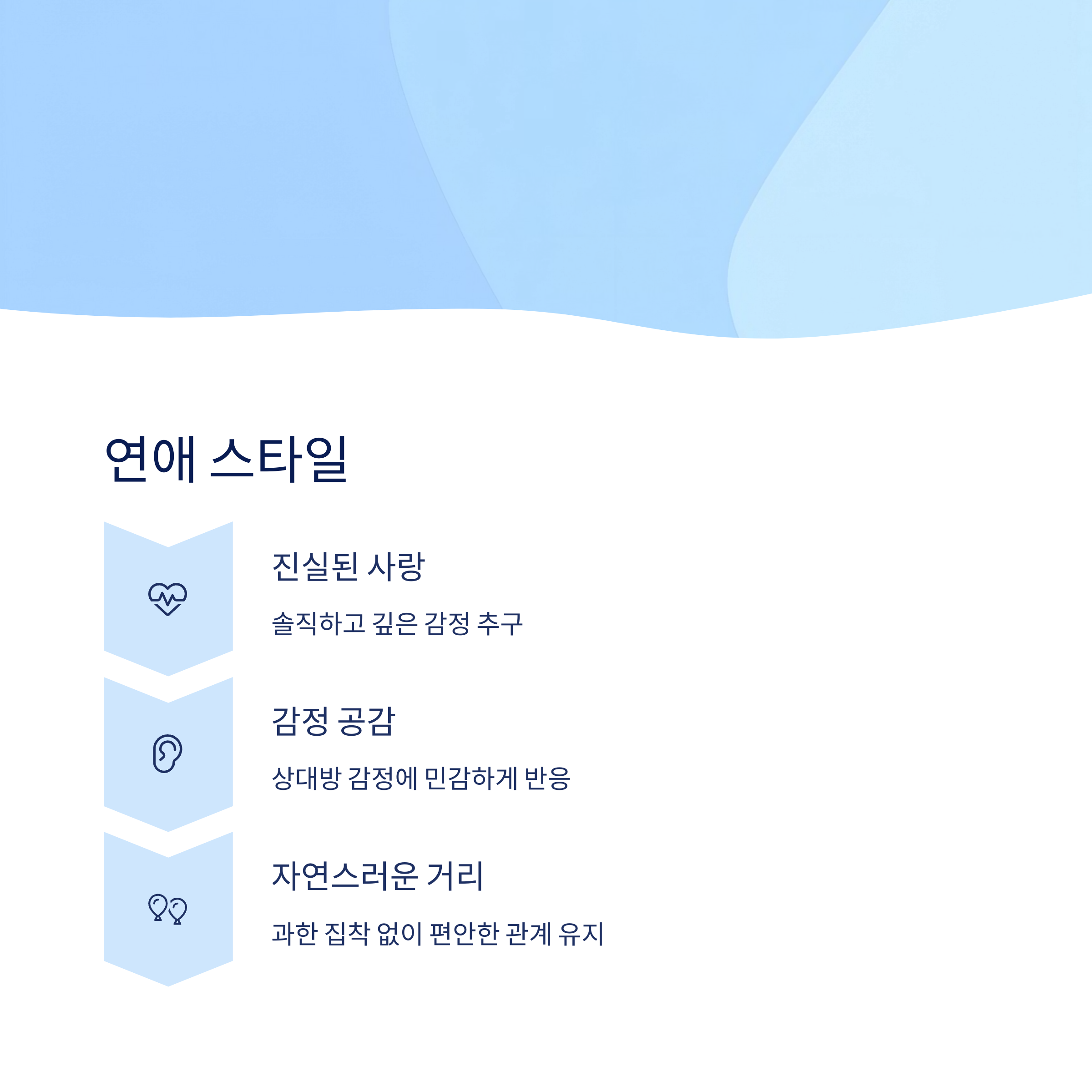 연애와 인간관계에서의 특징