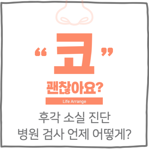 후각 소실 진단