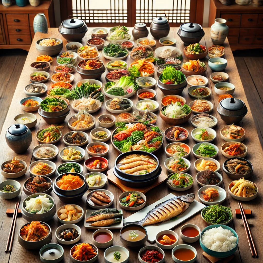 부모님 상차림용 남도식 한상