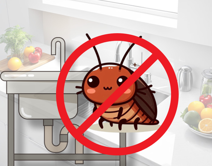 주방에 출몰한 바퀴벌레 한마리