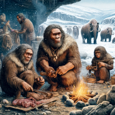 네안데르탈인 이미지