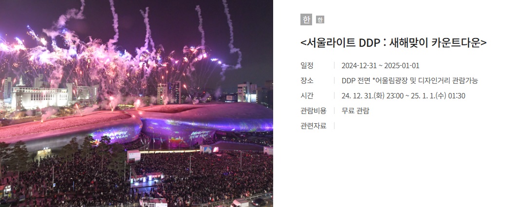 DDP새해맞이 카운트다운