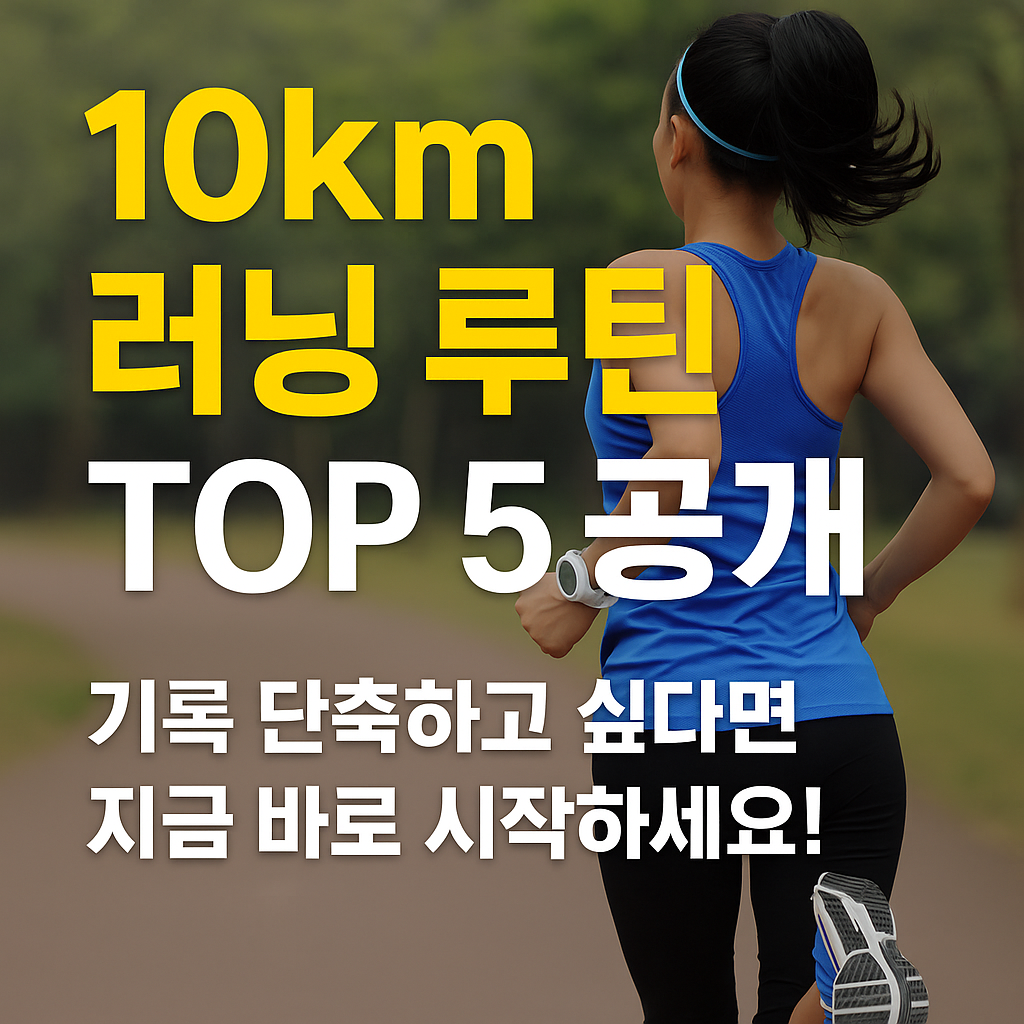 10km 기록 단축, 이 루틴이면 4분 줄일 수 있습니다! 🏃♀️