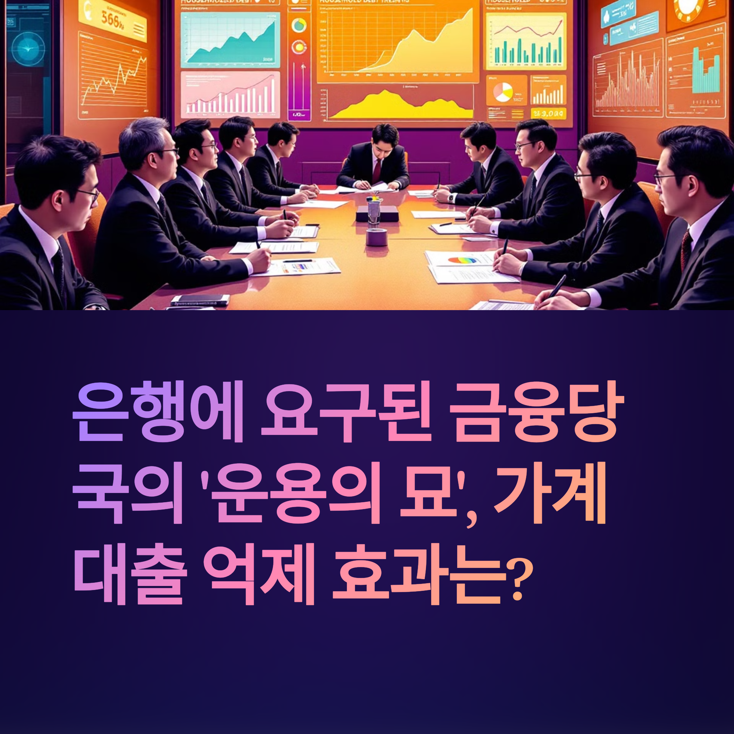 은행에 요구된 금융당국의 '운용의 묘', 가계대출 억제 효과는?