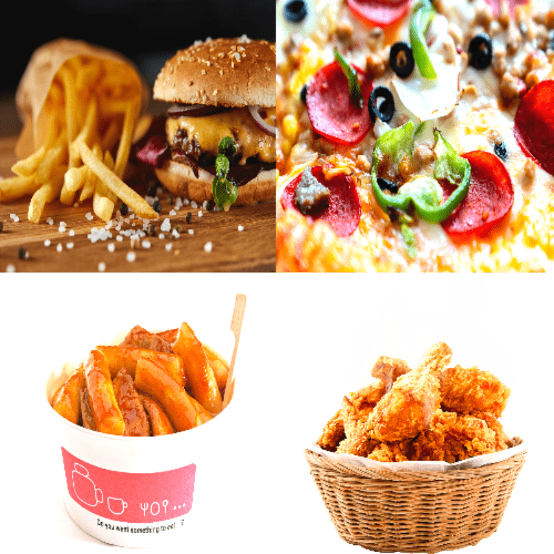 정크푸드, 패스트푸드 섭취