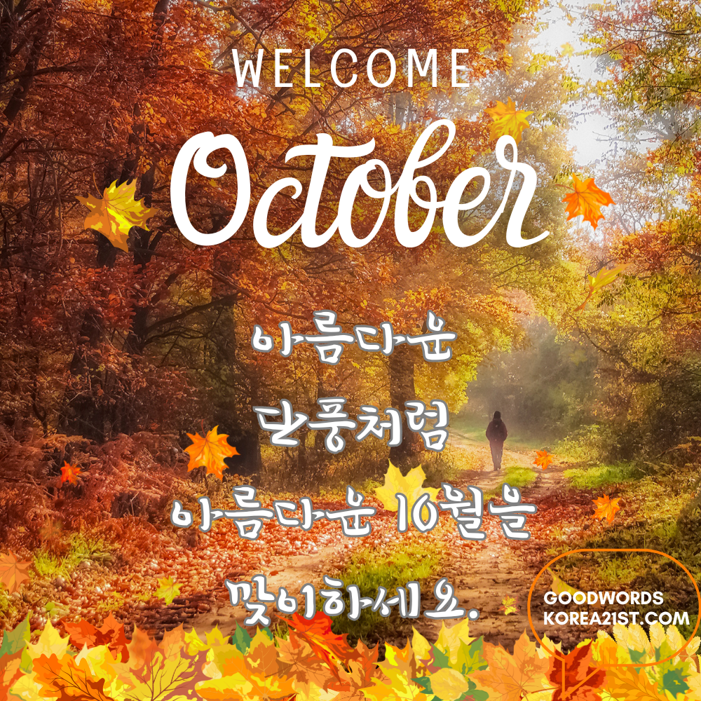10월 인사말 문구 이미지 모음 안부 메세지