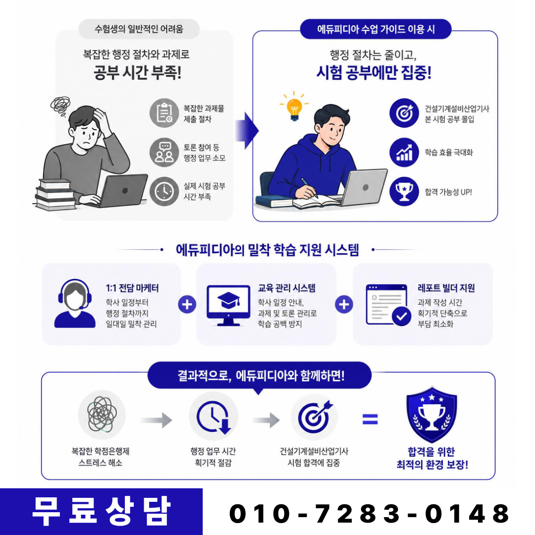 학점은행제건설기계설비산업기사시험공부만집중하는방법