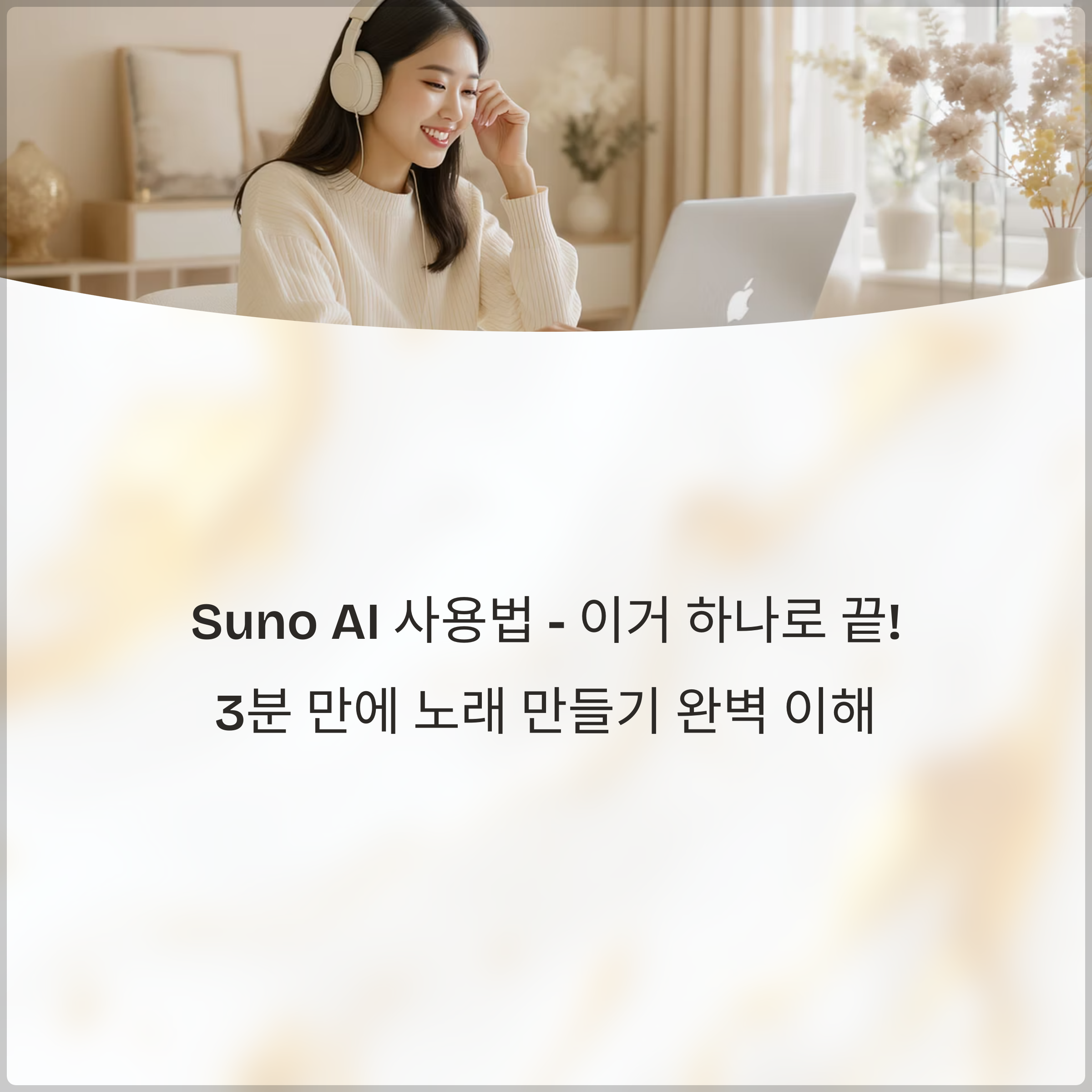 Suno AI 사용법 - 이거 하나로 끝! 3분 만에 노래 만들기 완벽 이해(+ 메타태그, 프롬프트, 가사 구조, 무료 사용법, 커버곡, 음성 합성, 리마스터)