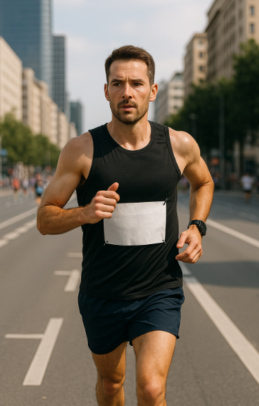 중급 러너가 달리기는 하는 이미지