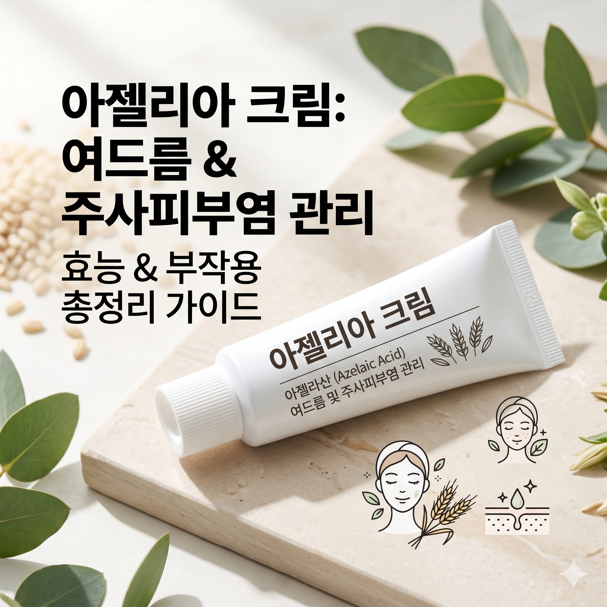 아젤리아 크림 효능과 부작용: 여드름 및 주사피부염 관리를 위한 가이드