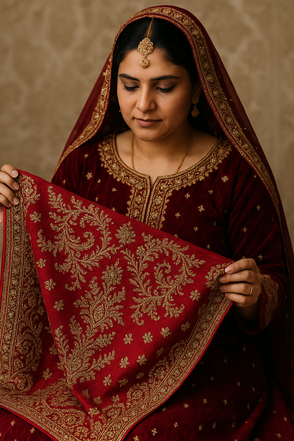 아프가니스탄 결혼식의 고급 패브릭, 신부를 위한 전통의 상징