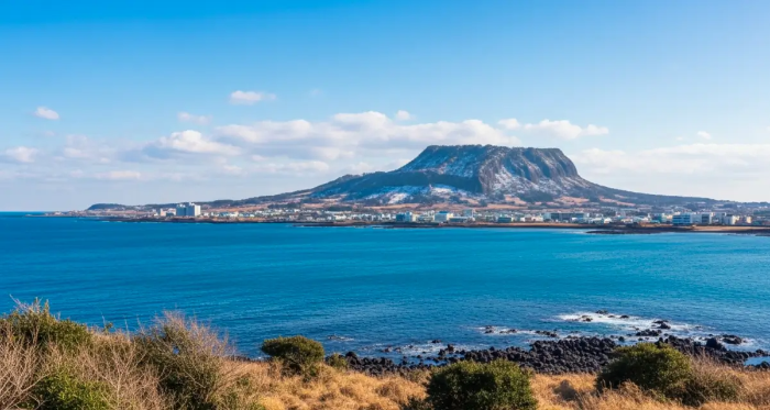 제주도 겨울 바다 풍경