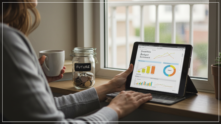 평화롭고 안정적인 재정 상태를 상징하는 이미지