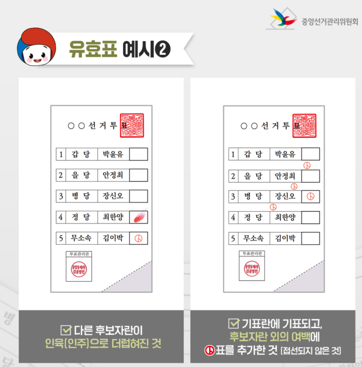 유효표 사진
