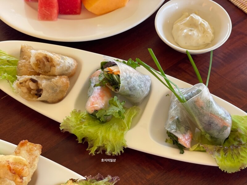 나트랑 아나만다라 올인클루 애프터눈티 새우롤