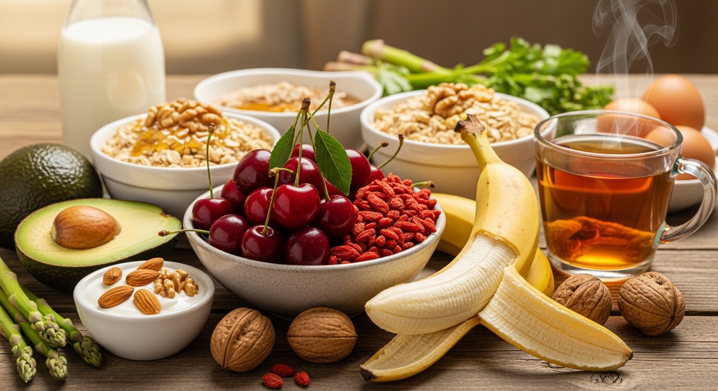 멜라토닌 많은 음식