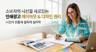 소비자의 시선을 사로잡는 인쇄광고 레이아웃과 시각 디자인 원리