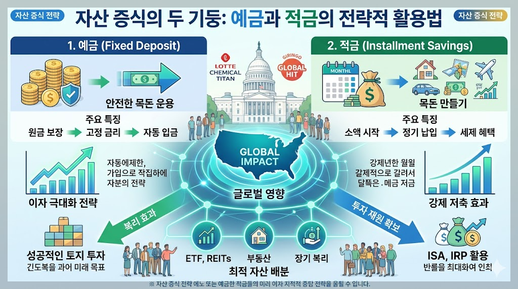 자산 증식의 두 기둥, 예금과 적금의 전략적 활용법