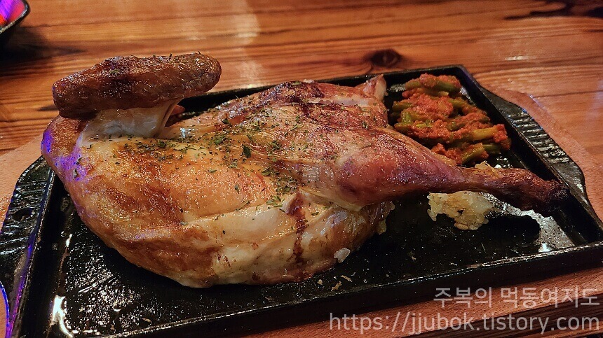 구도로통닭-마늘쫑닭