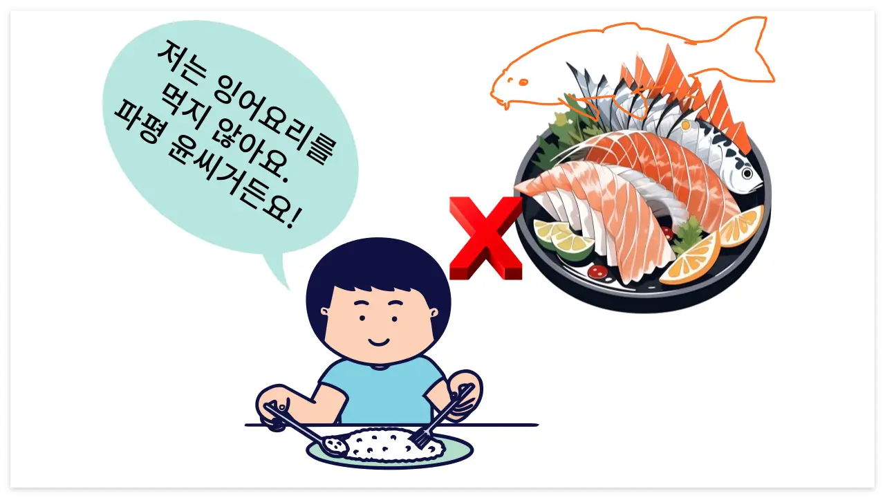 파평 윤씨는 잉어를 먹지 않는답니다.