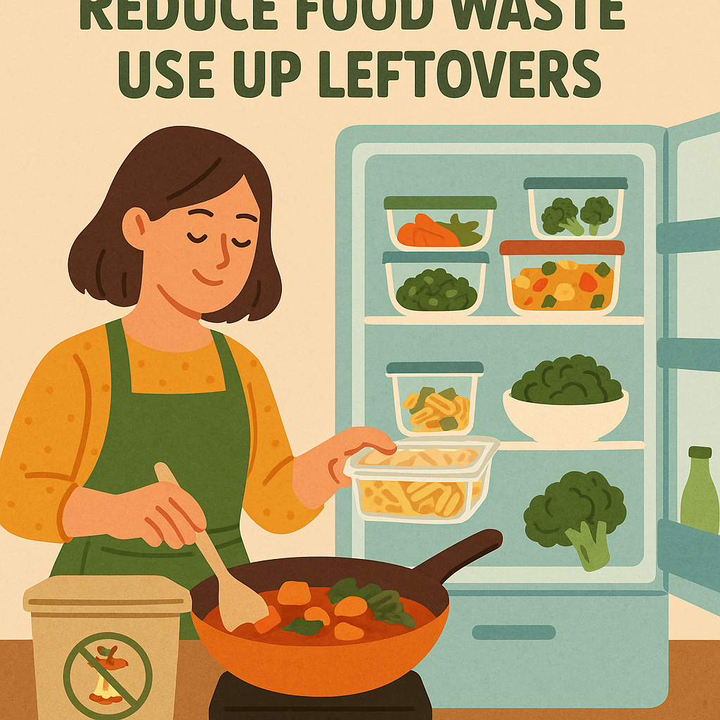 냉장고 잔반 활용한 음식물 쓰레기 줄이기