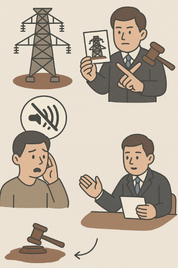 송전탑 토지 낙찰 전자파