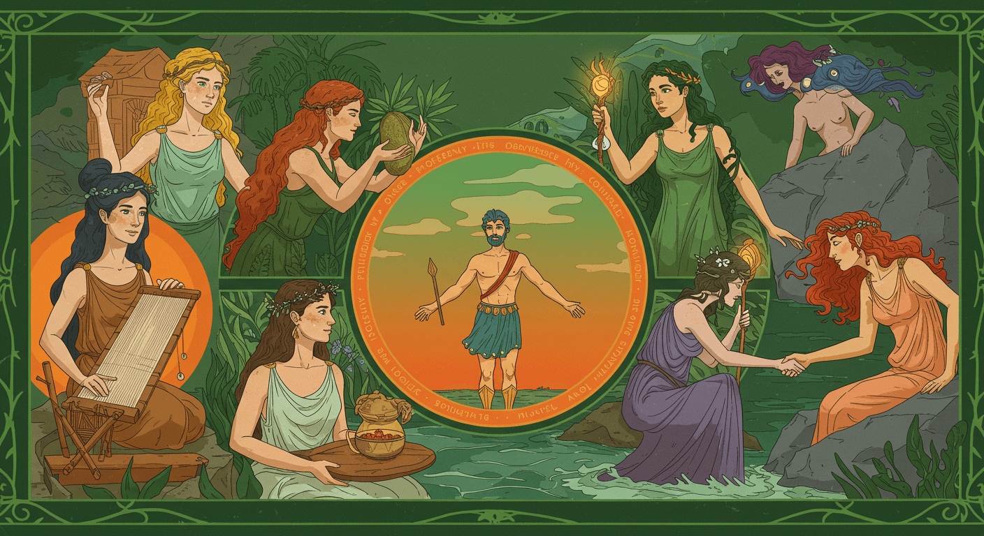 키르케 vs 칼립소, 여성 캐릭터 비교 (여성 캐릭터, 오디세우스, 여정) 관련 사진