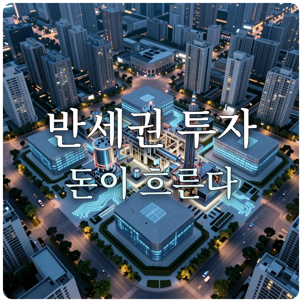 반도체 클러스터가 형성된 미래형 첨단 거점 도시의 모습