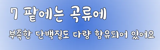  7 팥에는 곡류에 부족한 단백질도 다량 함유되어 있어요