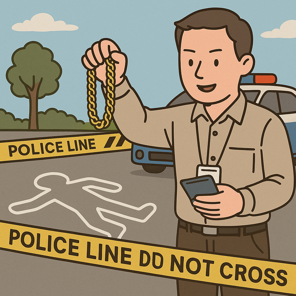 검시관 20돈 금목걸이 절도 인천변사사건