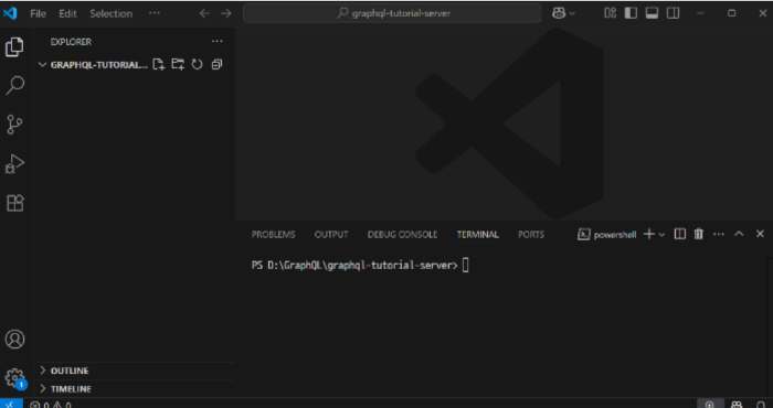 VSCode 실행 화면 예시
