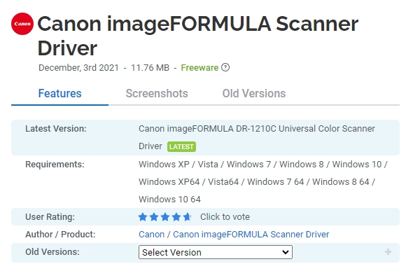 Canon-imageFORMULA-Scanner-Driver