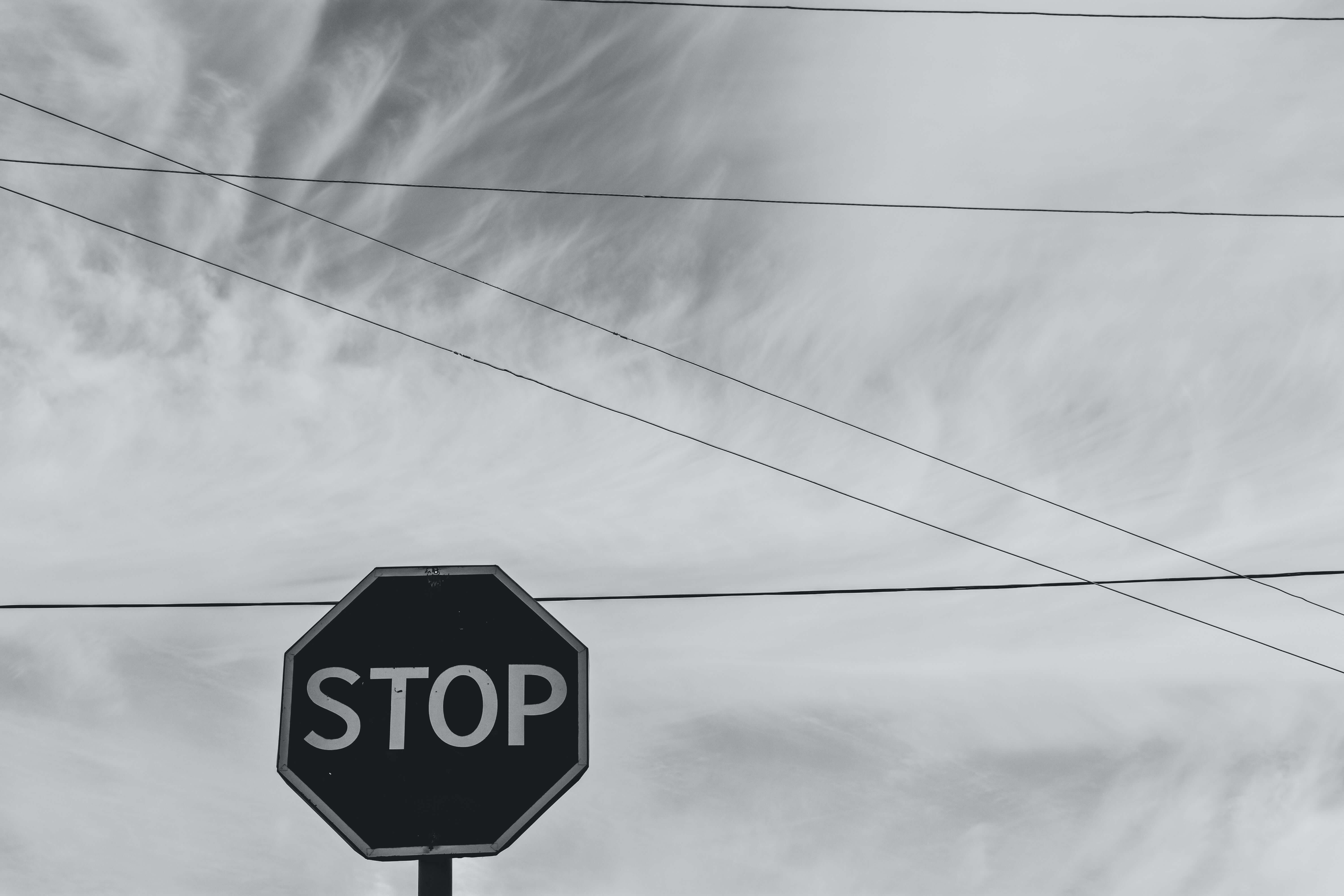 stop 간판