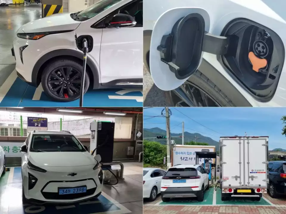 볼트 EUV를 충전하던 모습을 담았습니다.