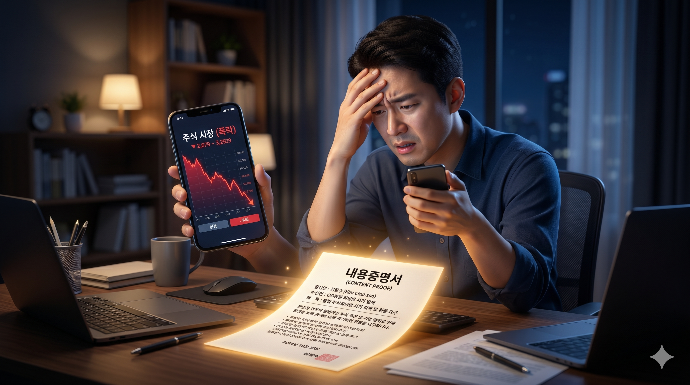 주식리딩방 사기 환불 내용증명